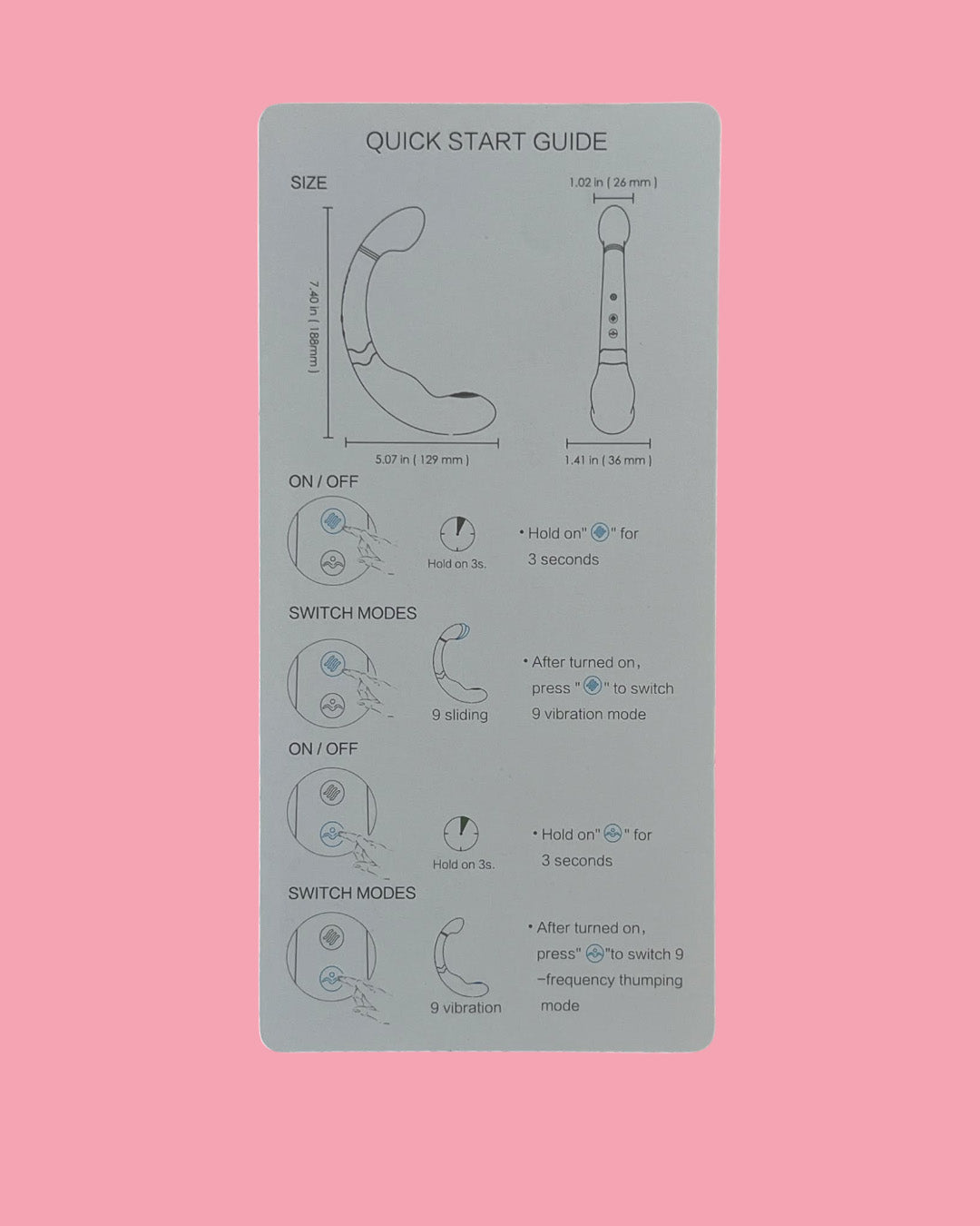 MAX C vibrador masajeador