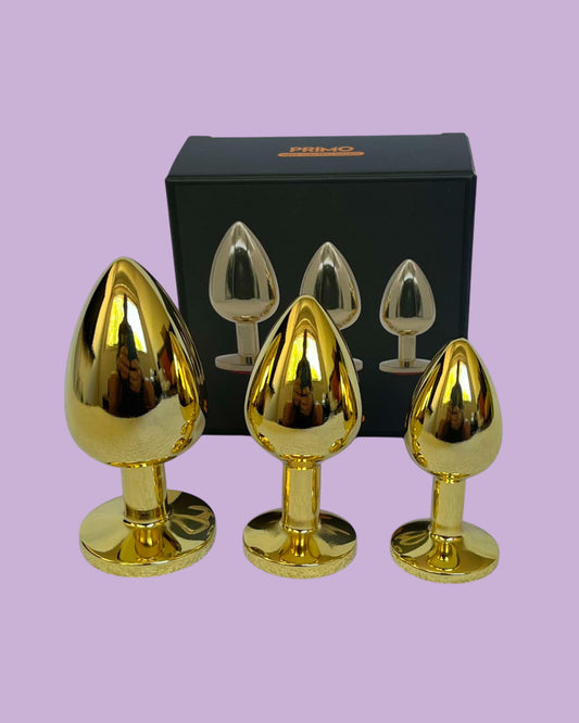 PRIMO Set de 3 plug anal edicion de lujo Dilatador anal