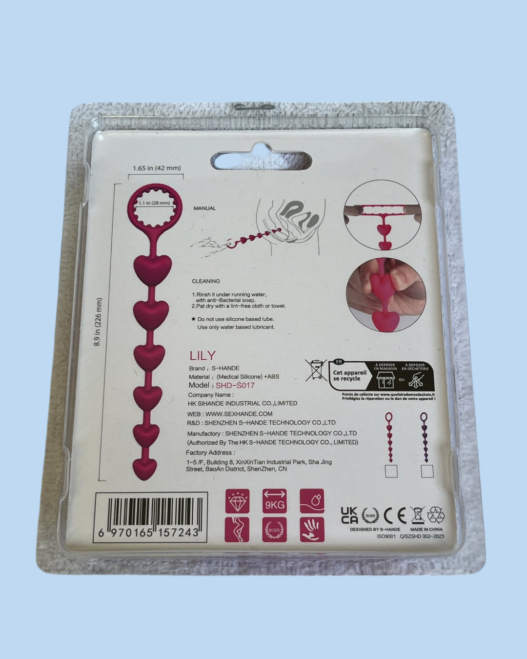 LILY Anillo de pene con dilatador anal