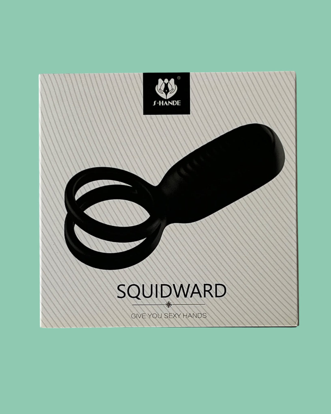 SQUIDWARD Anillo doble para pene con vibrador para estimular el clitoris