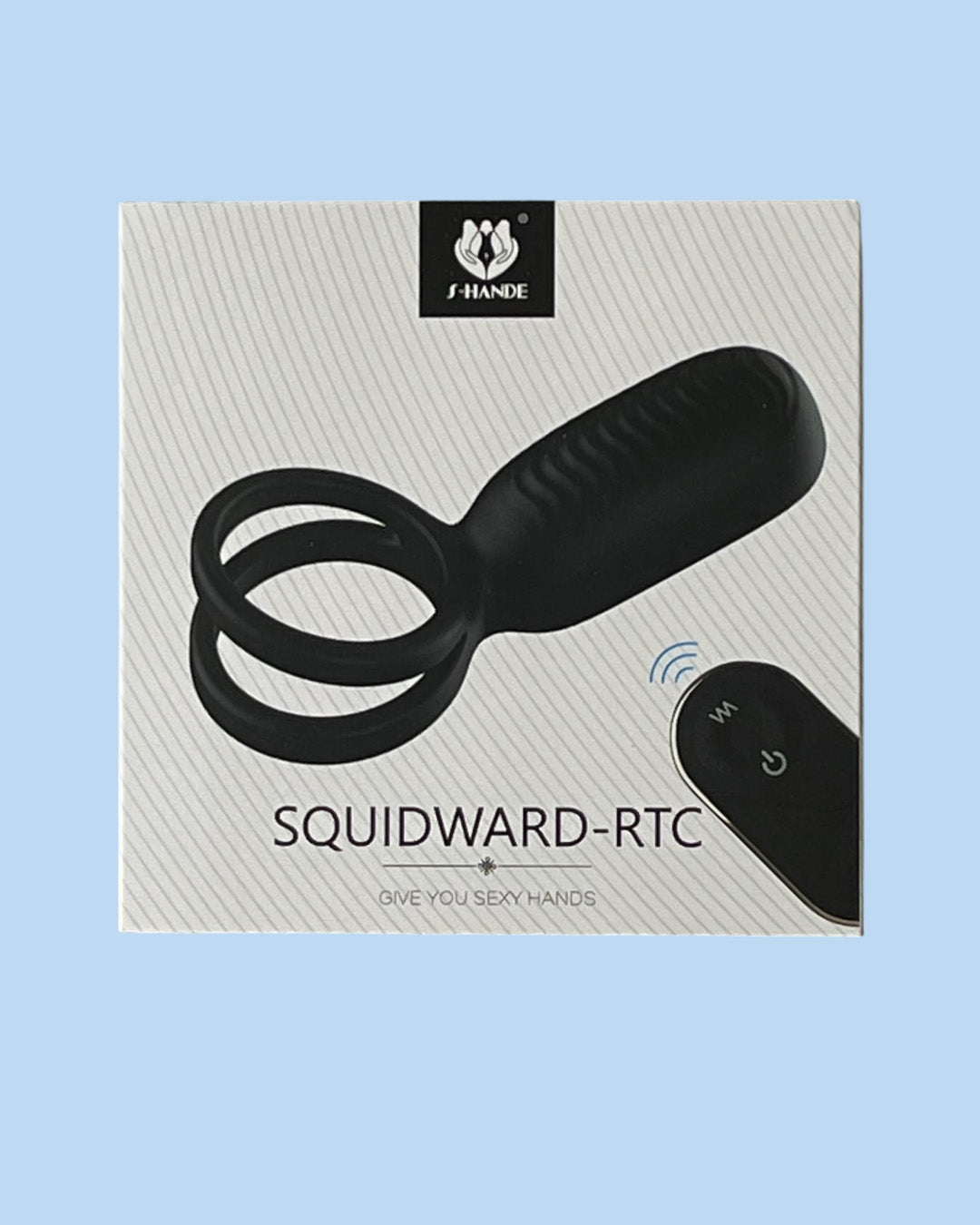 SQUIDWARD RCT Anillo doble para pene con vibrador para estimular el clitoris a control remoto