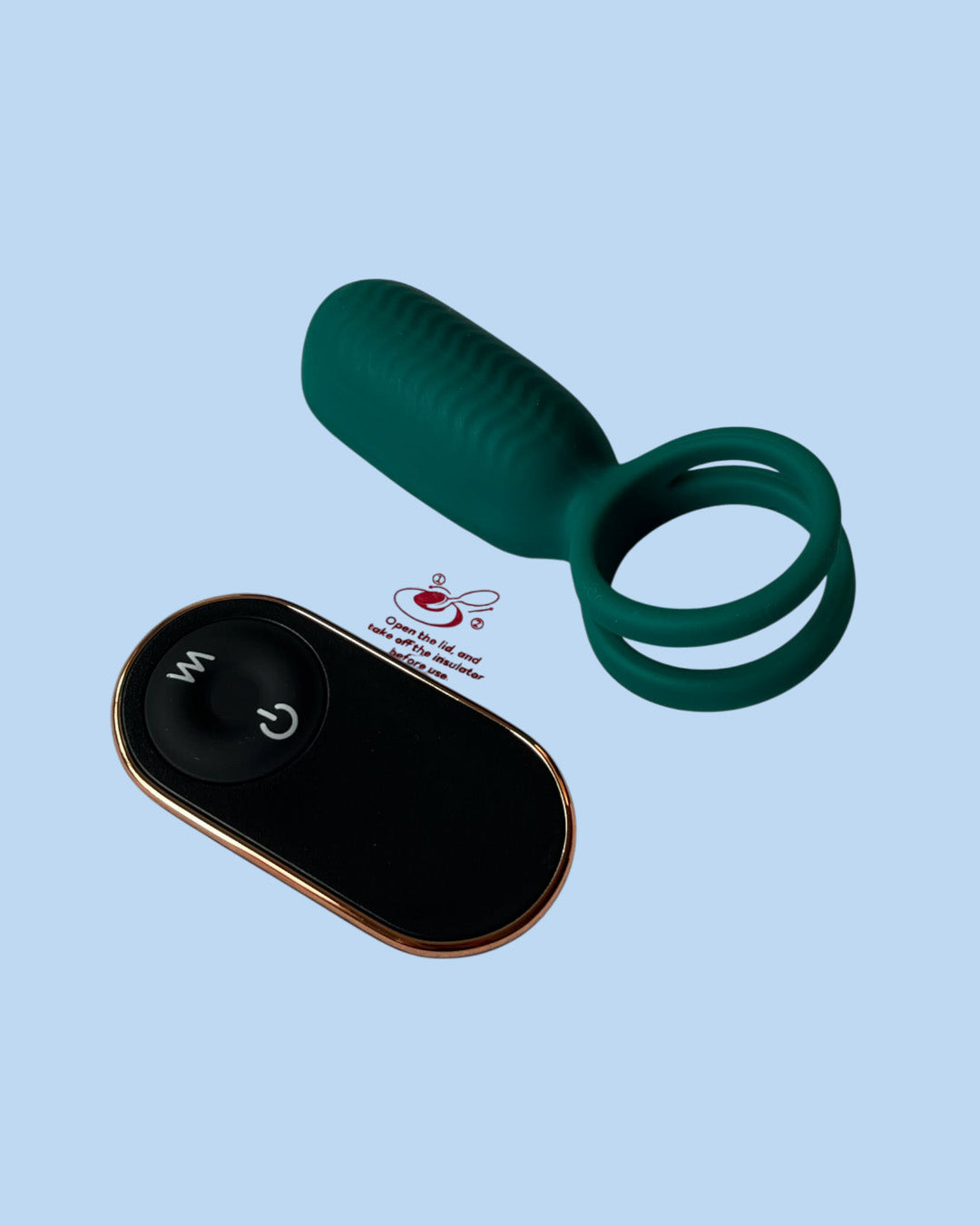 SQUIDWARD RCT Anillo doble para pene con vibrador para estimular el clitoris a control remoto