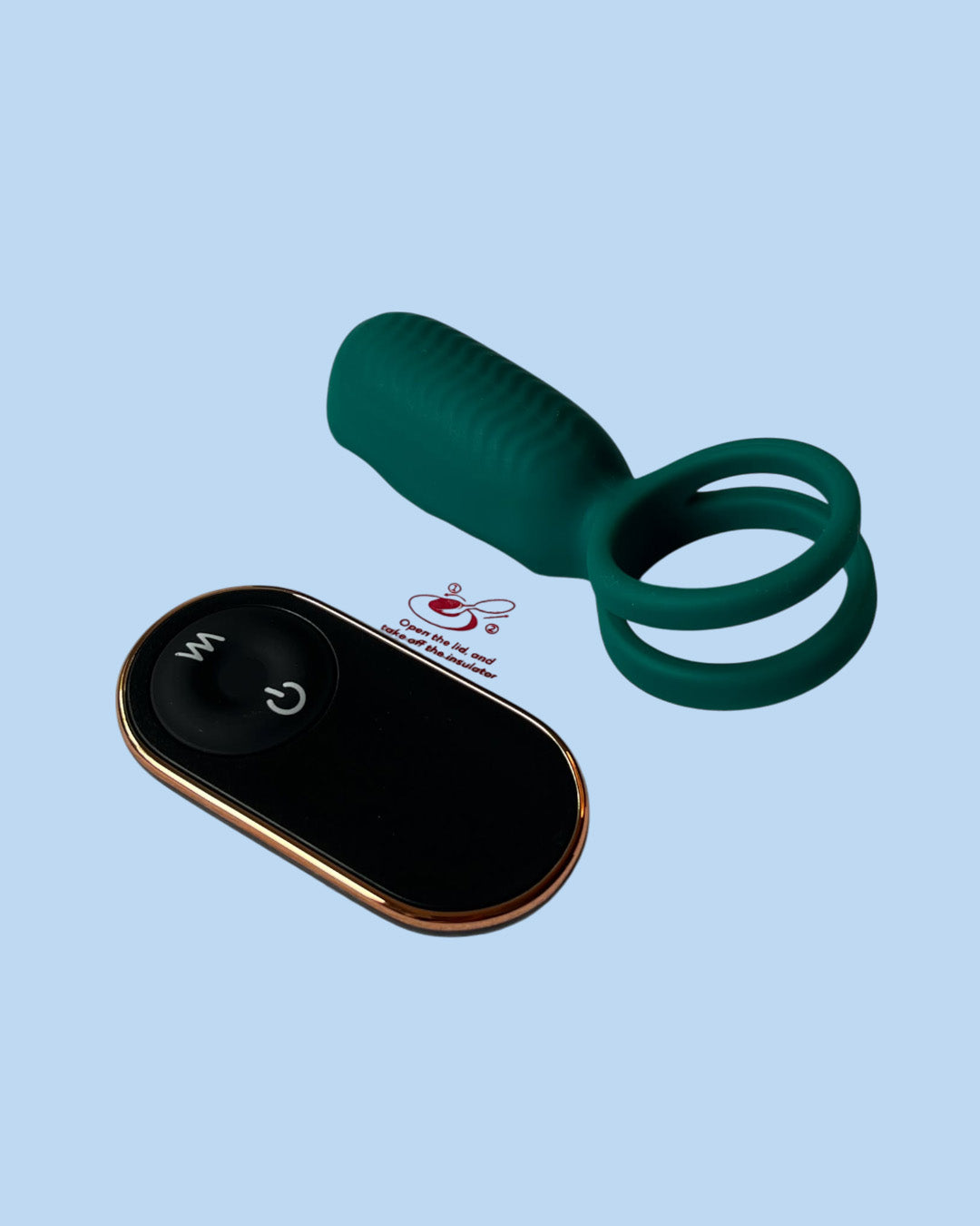 SQUIDWARD RCT Anillo doble para pene con vibrador para estimular el clitoris a control remoto