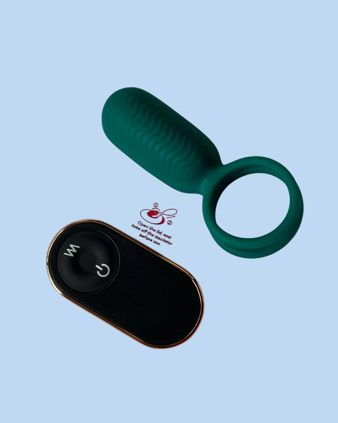 SQUIDWARD RCT Anillo doble para pene con vibrador para estimular el clitoris a control remoto