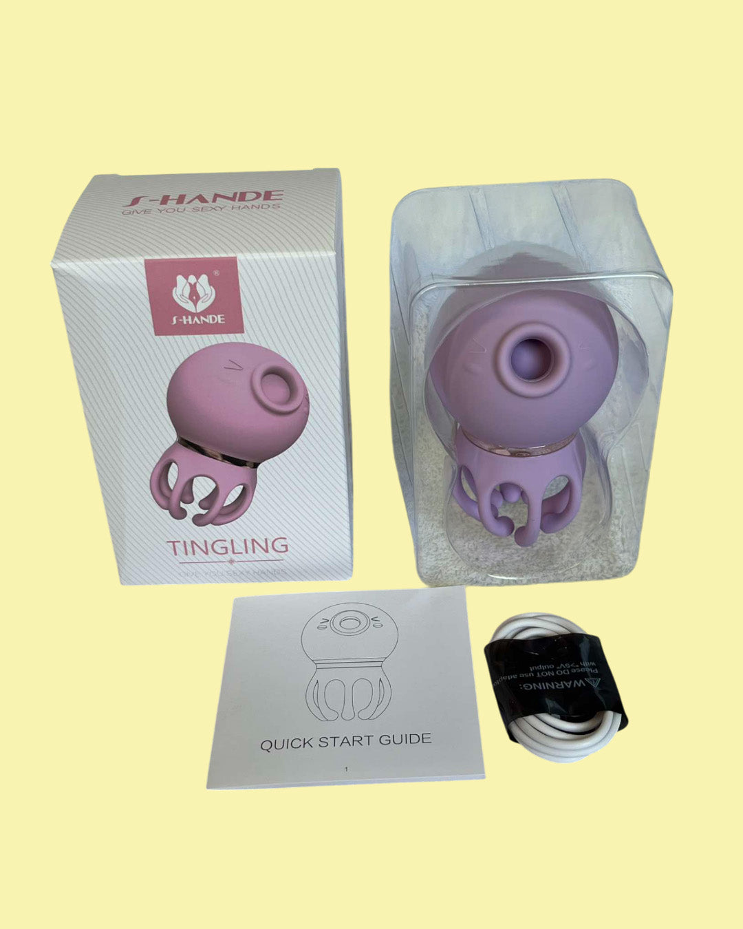 TINGLING Vibrador y succionador de clitoris estimulador de pene