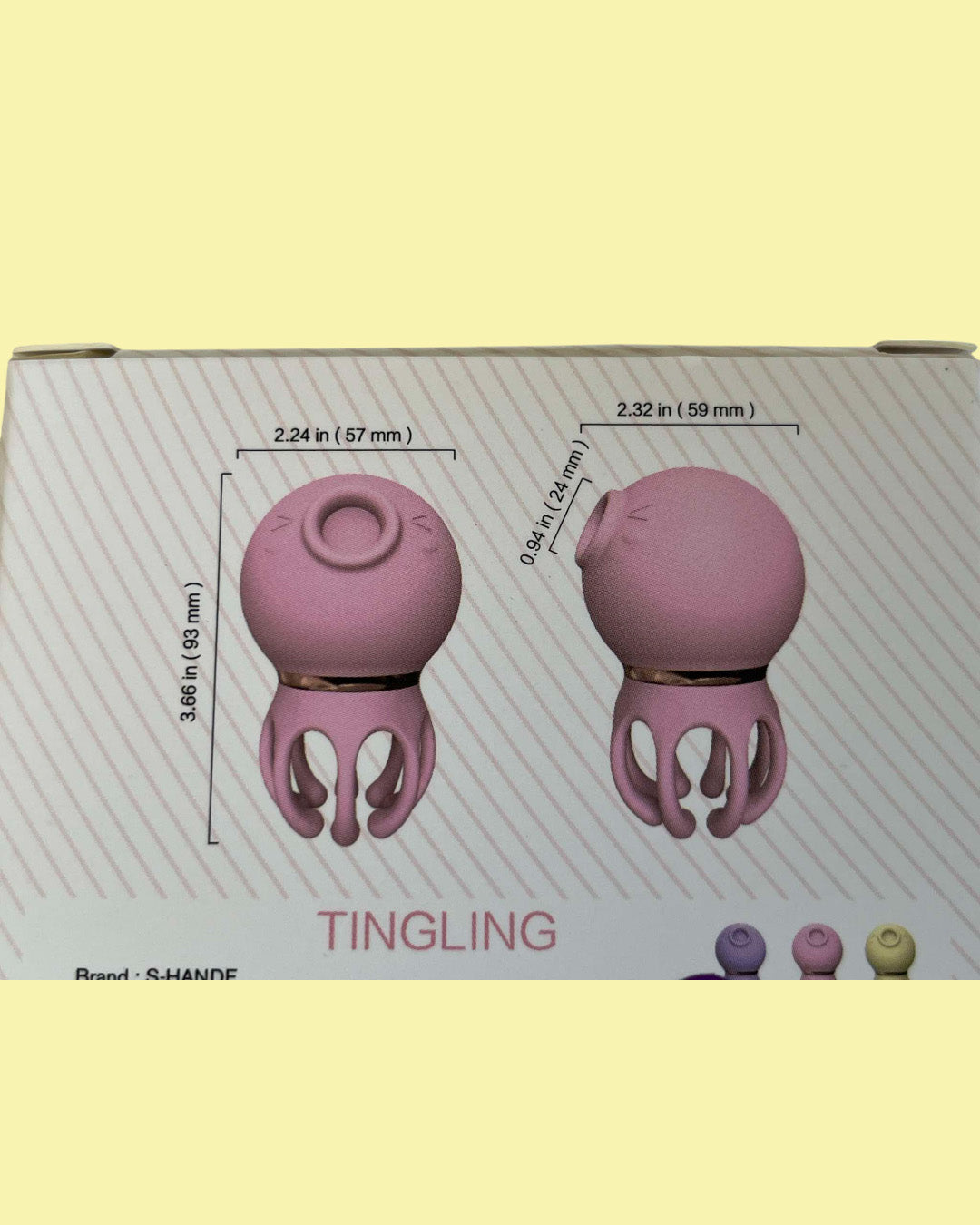 TINGLING Vibrador y succionador de clitoris estimulador de pene