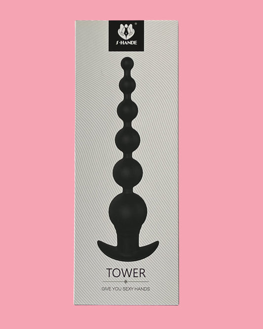 TOWER Plug anal con bala vibradora extraible Masaje prostatico