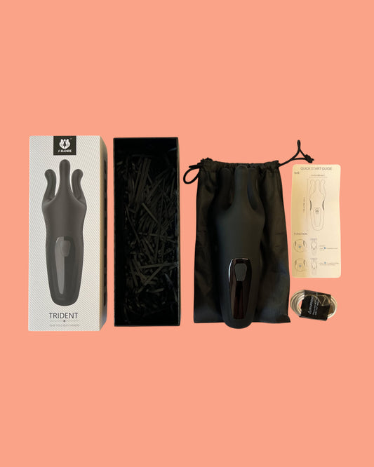 TRIDENT Vibrador estimulador pene, pezones Punto G