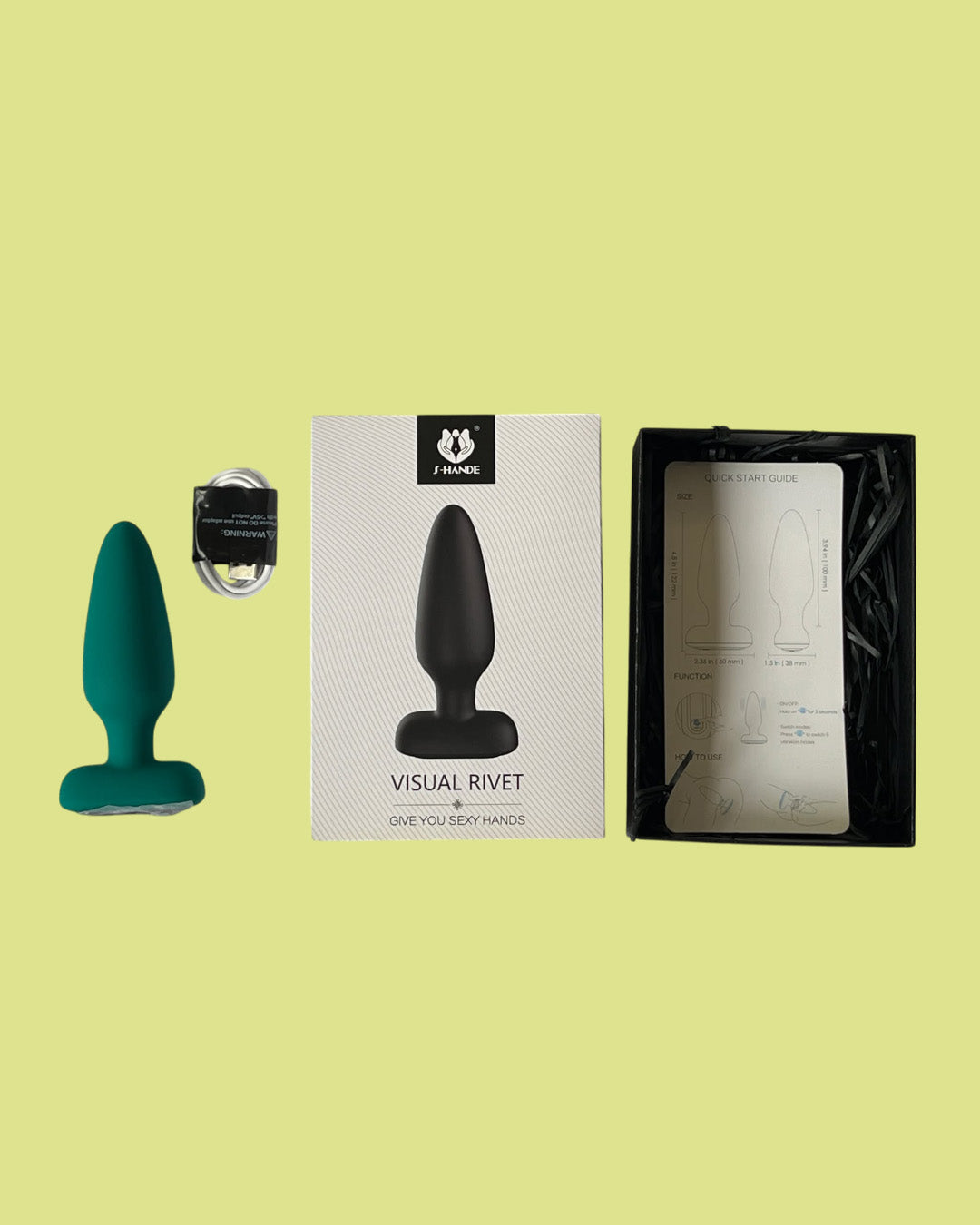 VISUAL RIVET Plug anal vibrador