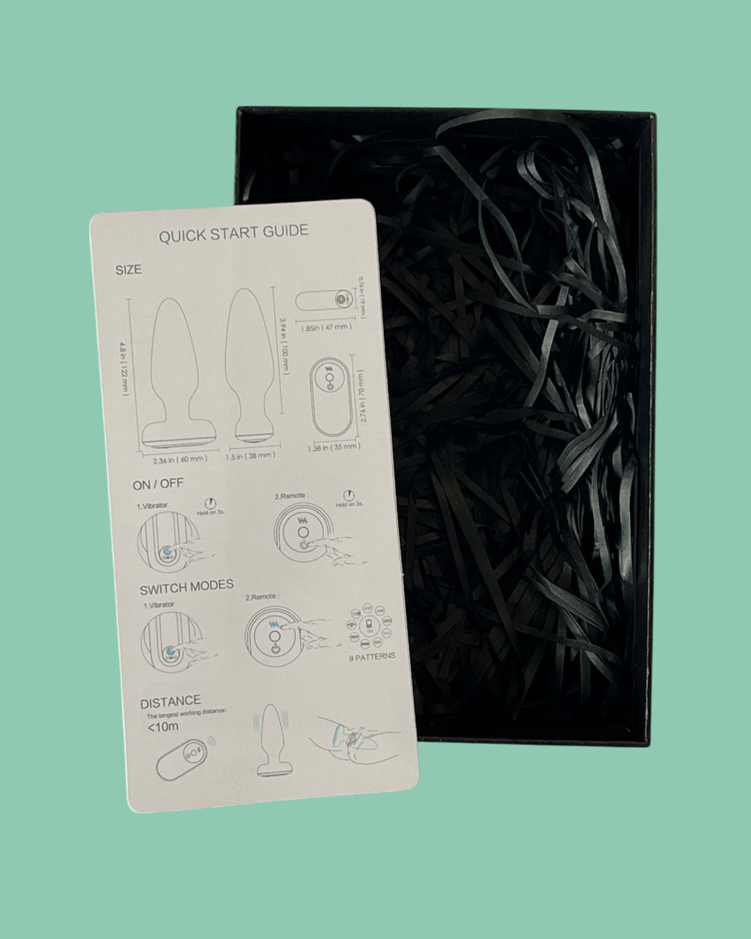 VISUAL RIVET RCT Plug anal vibrador a control remoto