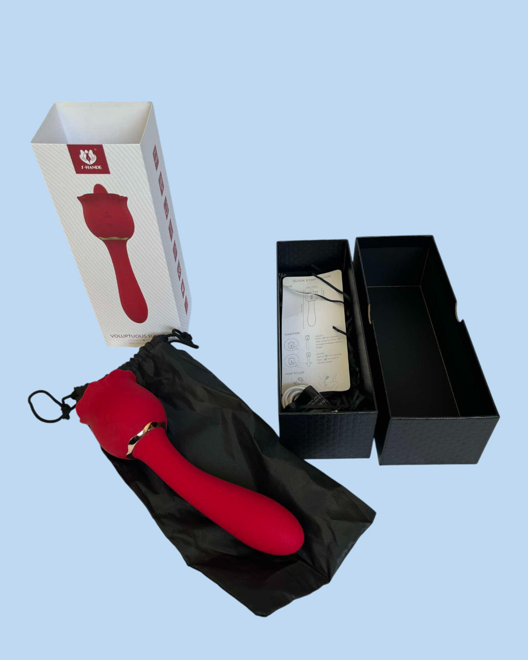 VOLUPTUOUS FLOWER 6 Vibrador con lengua estimuladora doble funcion