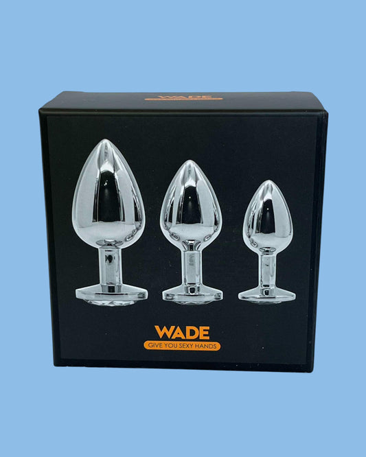 WADE Set de 3 plugs dilatador anal Edicion de lujo