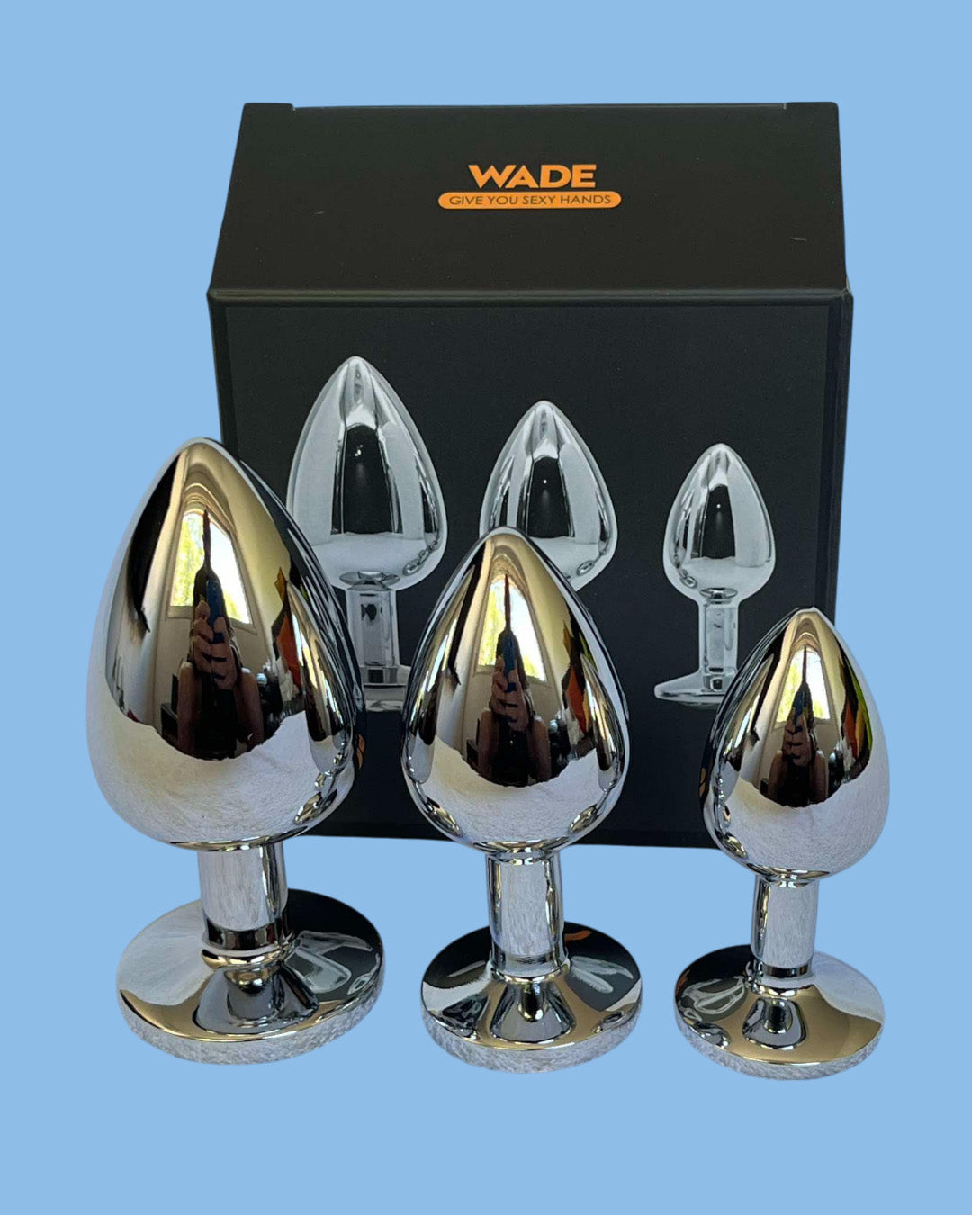 WADE Set de 3 plugs dilatador anal Edicion de lujo