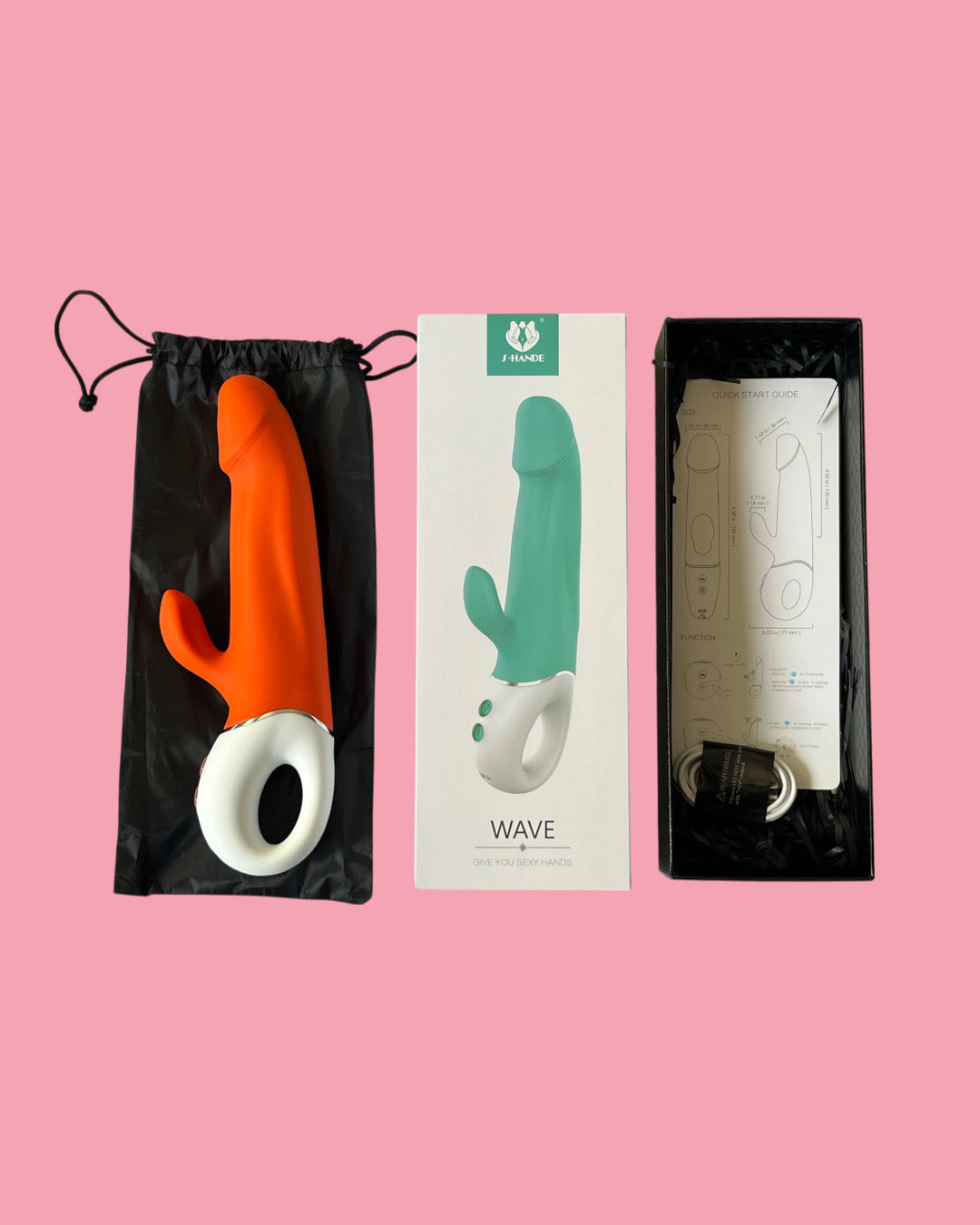 WAVE Vibrador realistico multifuncion Punto G y clitoris