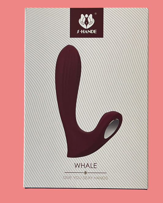 WHALE Vibrador doble estimula Punto G y dilatador anal