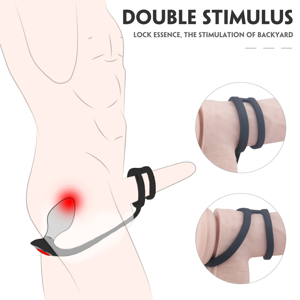 BENSONS Set 3 plugs anal dilatador anal con anillo para pene